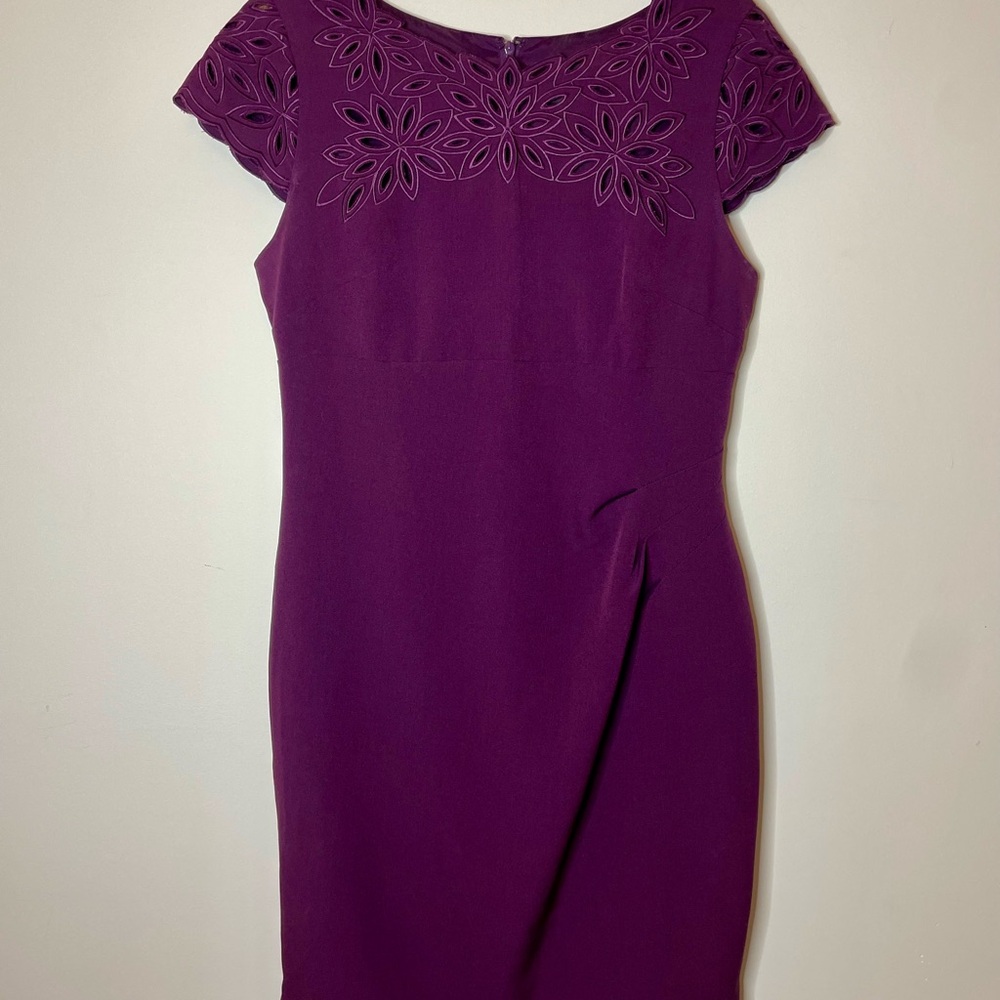 Elegant Maroon Purple Women's Dress Sz 12